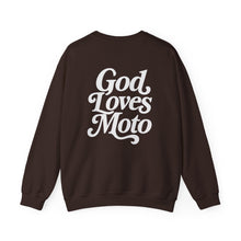Load image into Gallery viewer, God Loves Moto™ - Unisex Heavy Blend™ Crewneck Sweatshirt
