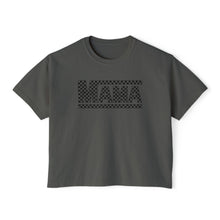 Load image into Gallery viewer, Mama Checkered Boxy Shirt - Women&#39;s Boxy Tee
