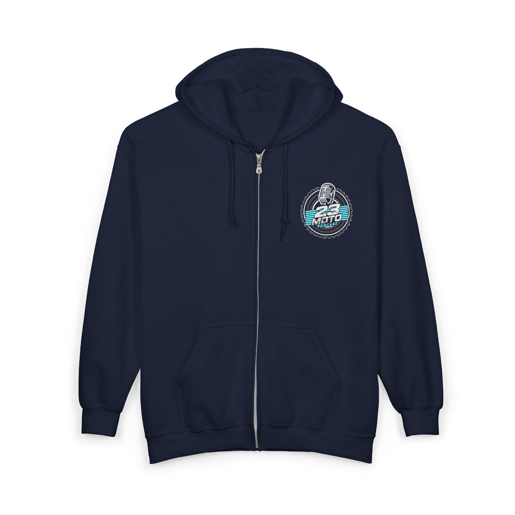 23 Moto Podcast - Unisex Zip Hooded Sweatshirt
