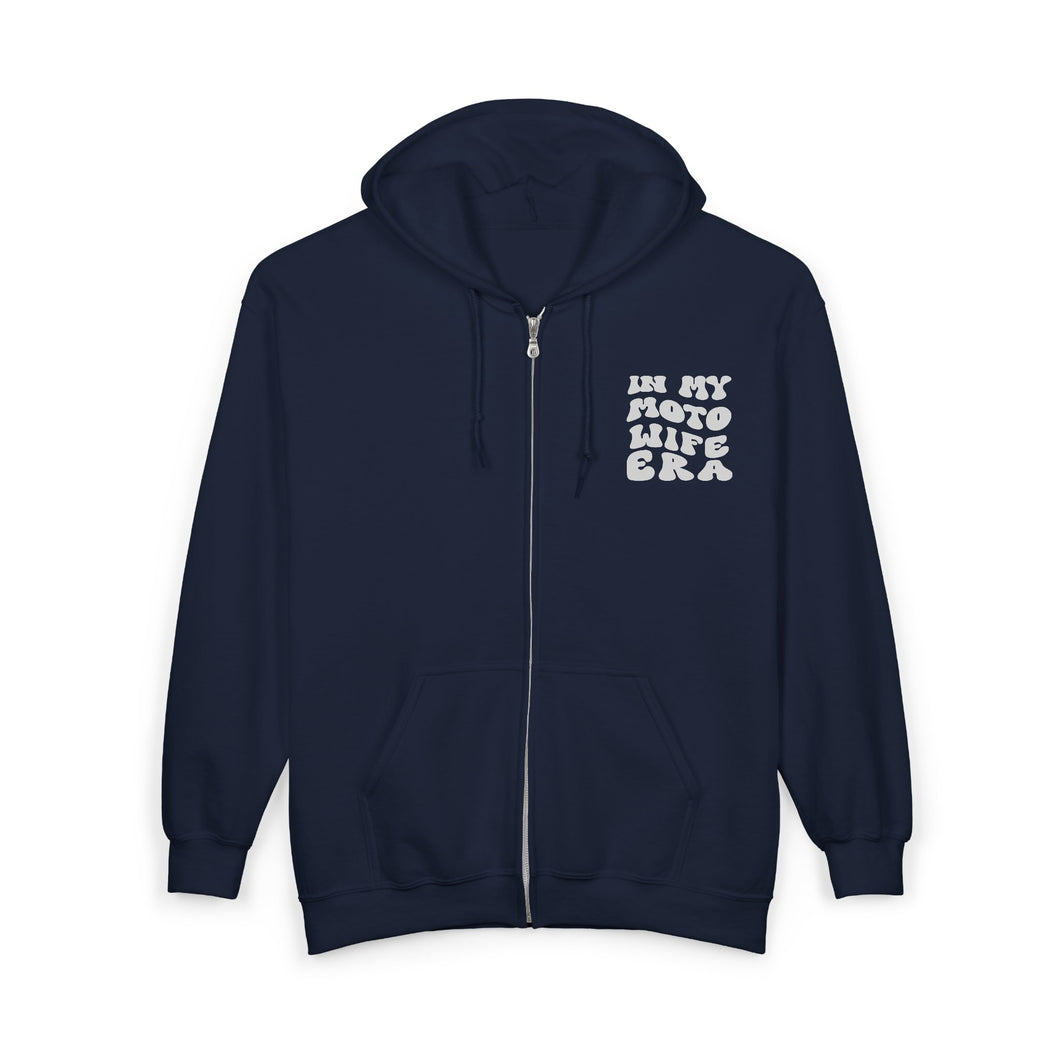 In My Moto Wife Era - Unisex Zip Hooded Sweatshirt