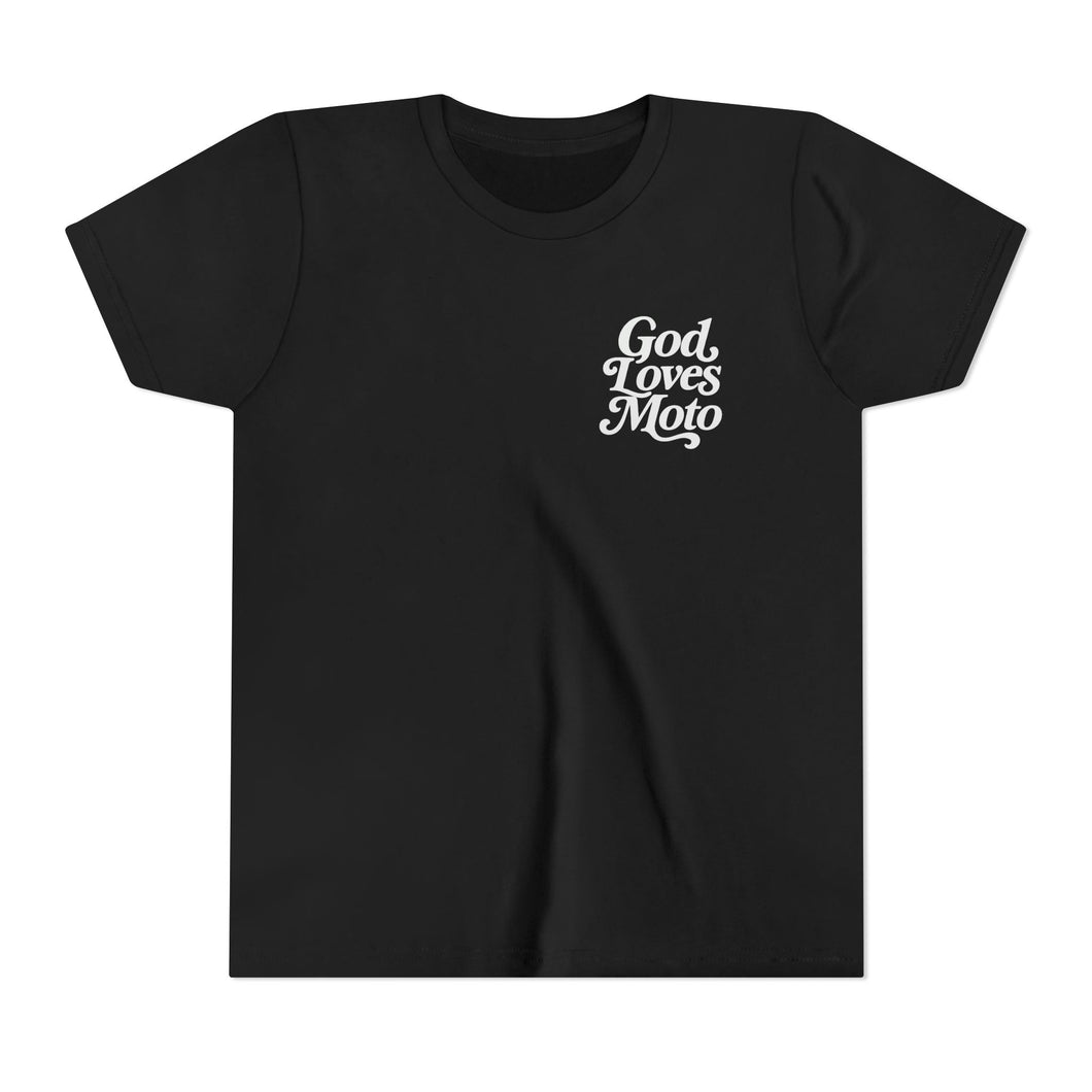 YOUTH - God Loves Moto - Short Sleeve Tee
