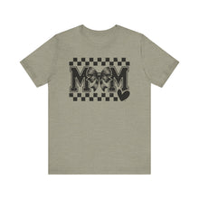 Load image into Gallery viewer, Checkered Bow Mama – Adult Unisex Bella Canvas Soft Tee
