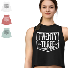 Load image into Gallery viewer, Twenty Three Moto Club Crop Top — Women's Biker Vintage Tank
