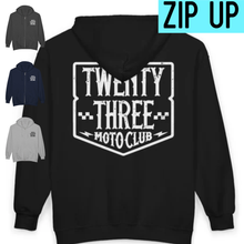 Load image into Gallery viewer, ZIP Badge - Unisex Zip Hooded Sweatshirt
