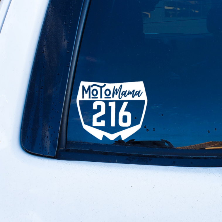 Custom Moto Mama Decal