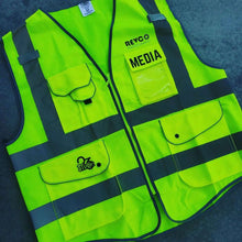 Load image into Gallery viewer, Custom High Viz Media Vest
