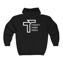 Load image into Gallery viewer, Twenty Three Media Zip Unisex Heavy Blend™ Full Zip Hooded Sweatshirt
