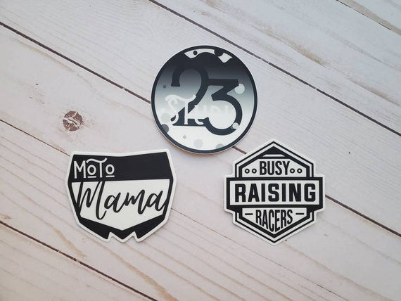 Set of 3 Race Mama Sticker Pack